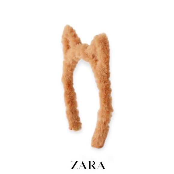 ZARA Kids | Camel | FAUX FUR EARED HALLOWEEN HEADBAND - Picture 1 of 3